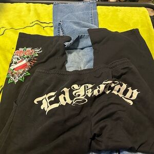 Ed Hardy Black Ribbed Garment